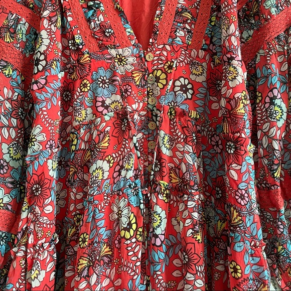 Free People Cassis Printed Chiffon Dress - Picture 6 of 10